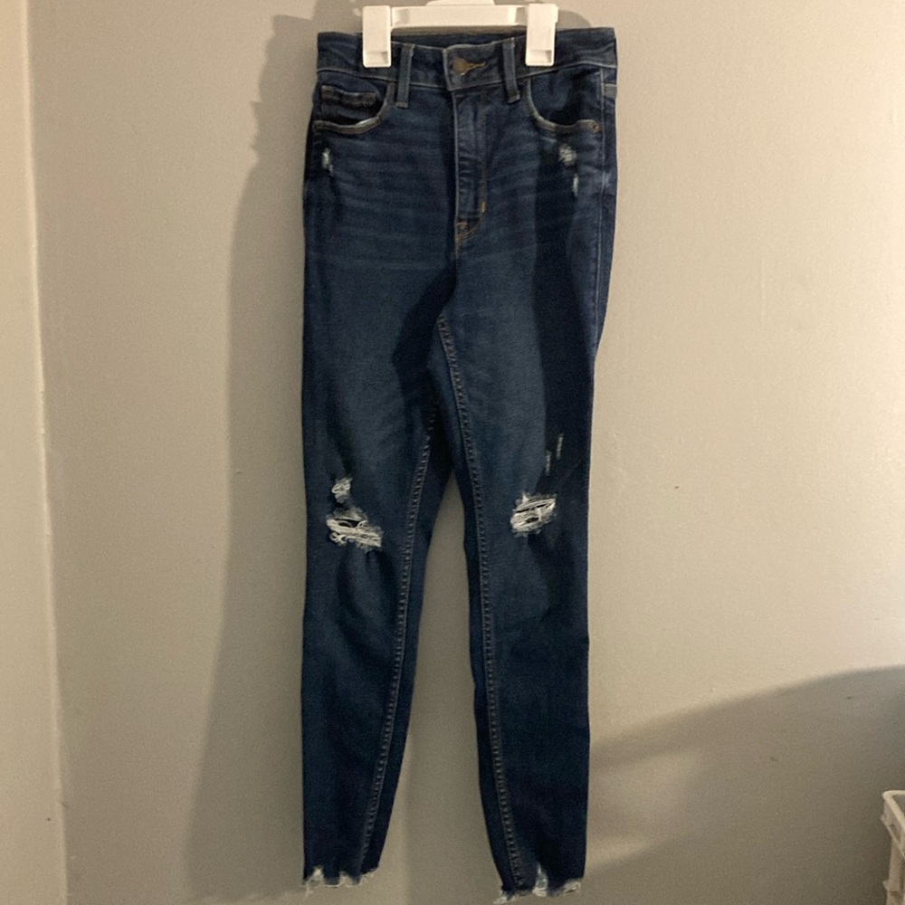 Old Navy Blue Skinny High-Rise Jeans